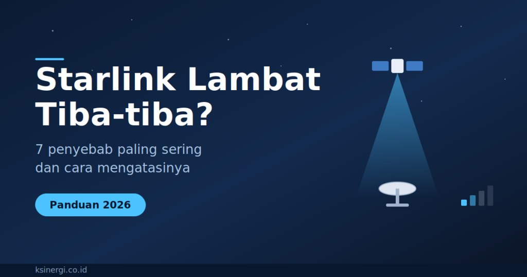 penyebab Starlink lambat dan cara mengatasinya