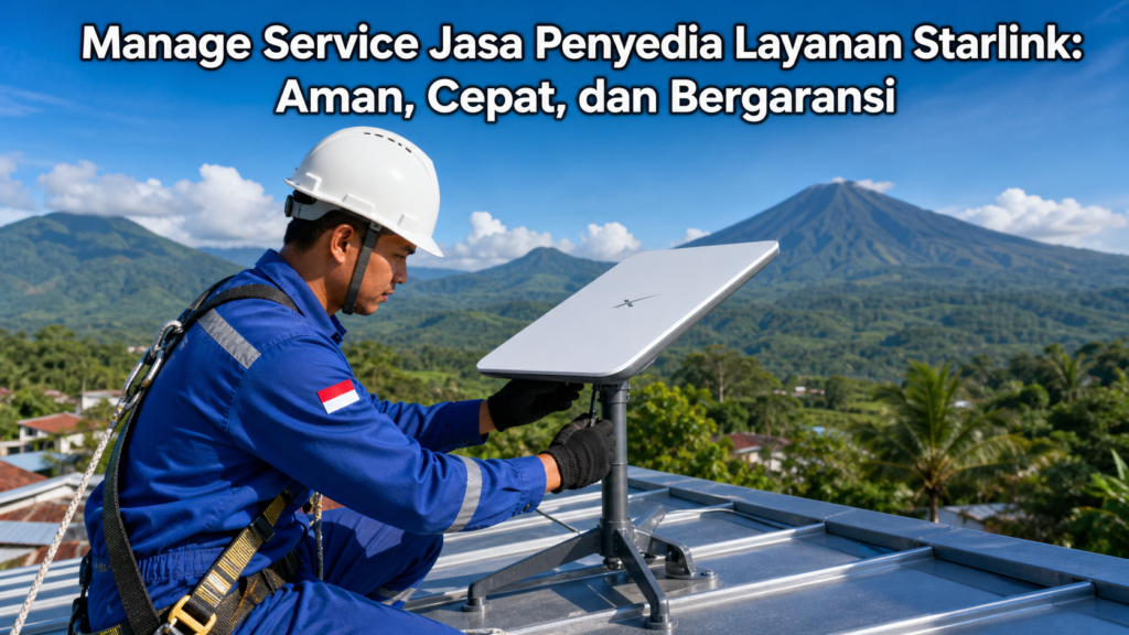 manage service jasa penyedia layanan starlink indonesia
