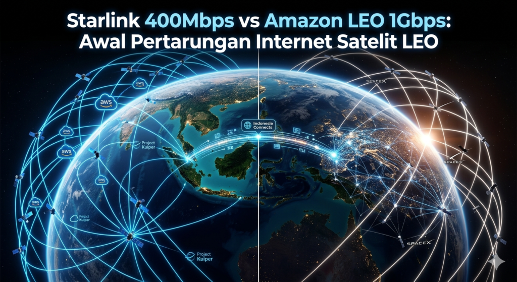 Starlink 400Mbps vs Amazon LEO 1Gbps Awal Pertarungan Internet Satelit LEO